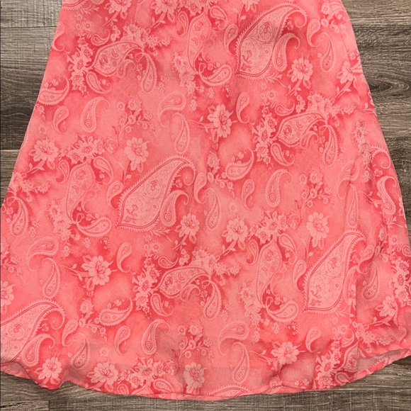 Investments Coral Paisley A-Line Skirt PERFECT FOR SPRING - Picture 2 of 3